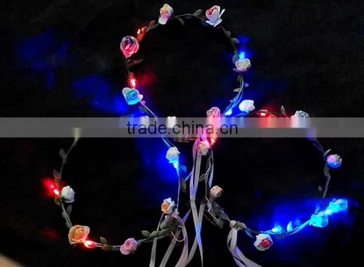 Professional design wholesale pretty light up circular led garland