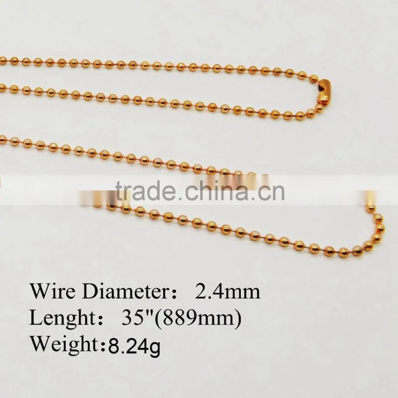 Fancy Electroplating Metal Neck Chain