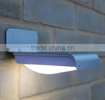 2016 New Product garden solar light decoration LED Solar Wall Light/White Colors Solar Garden Powered Wireless Security