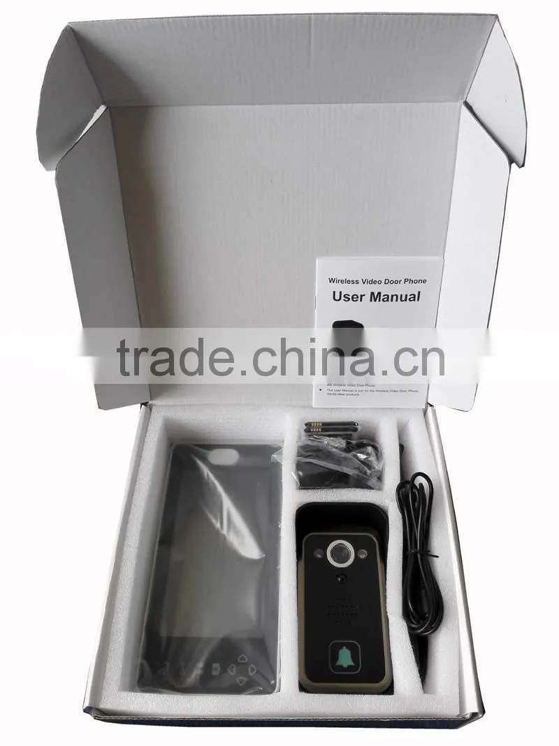 7 Inch Color 2.4GHz Wireless Video Door Phone Along with Door Lock Release