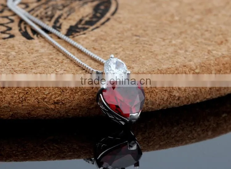925 sterling silver set, fashion ruby jewelry