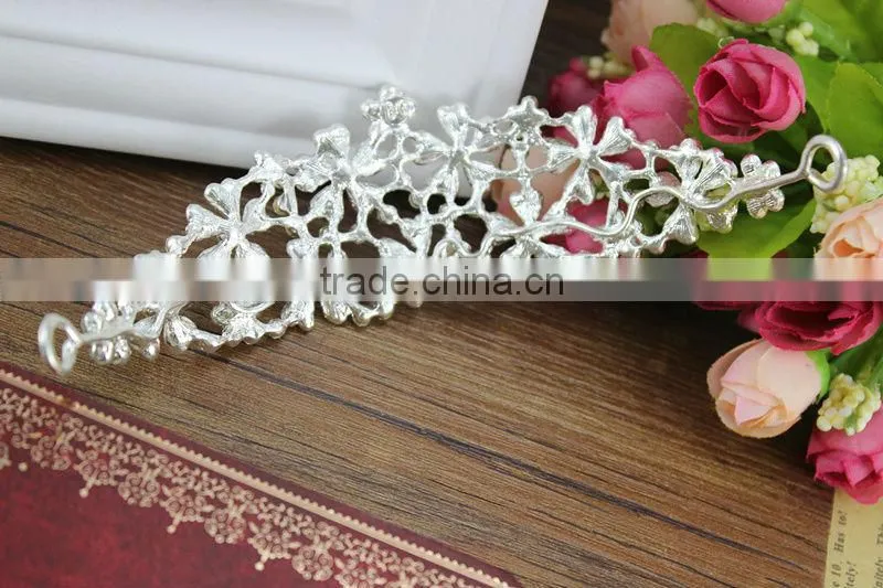 2014 New Design crystal Bridal Crown rhinestones applique trims