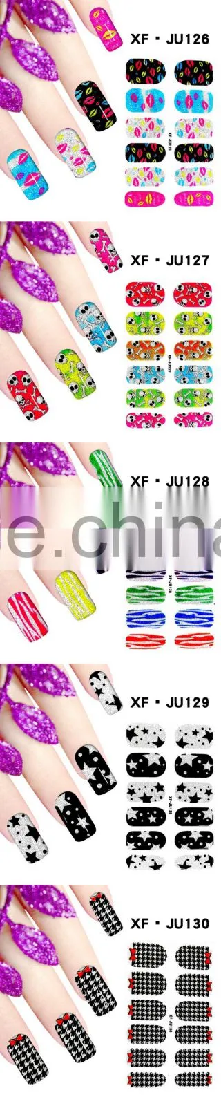 2016 New arrival water transfer nail decals nail art stickers Flower design nail art accessories