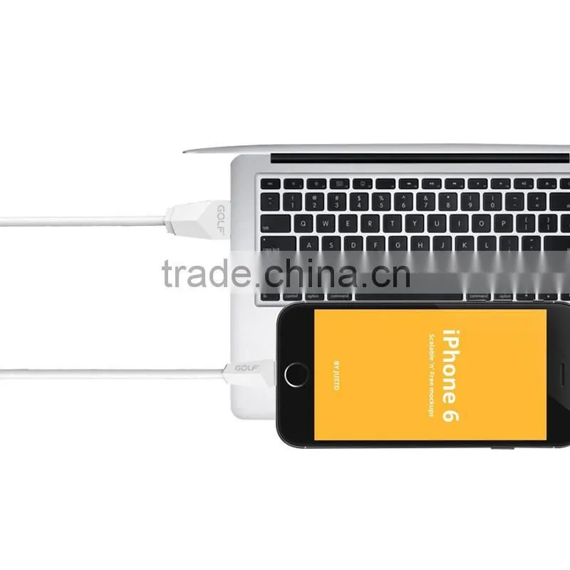 Promotional 1M colorful popular data cable ,usb extension cable GC-27i golf brand 8 pin cable for cables & cable assemblies