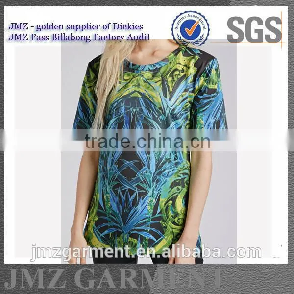 fashion printed black unisex tshirt