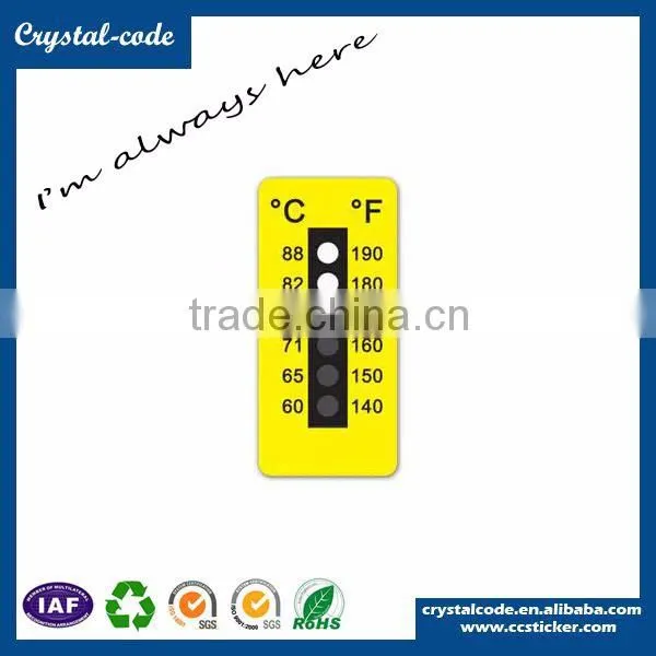 Hot sale promotional thermometer self adhesive thermal indicator sticker label