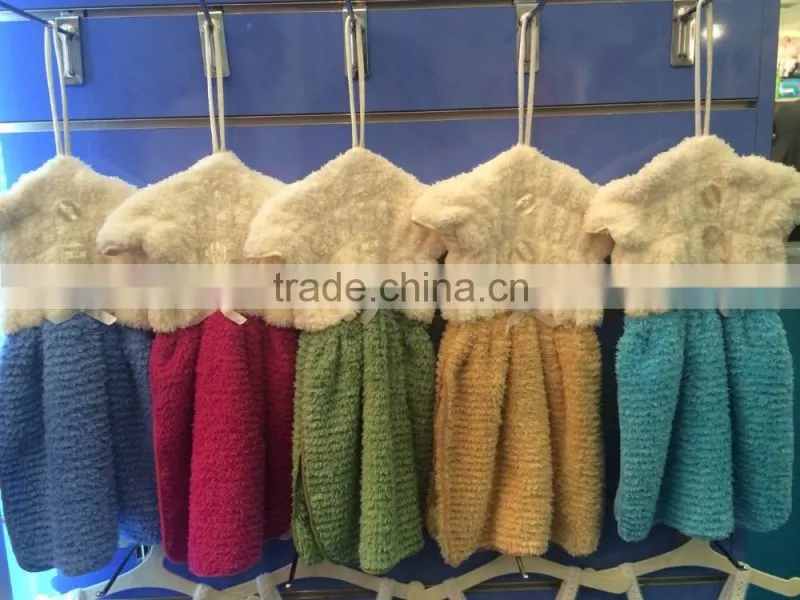 Patent Super Absorbent Microfiber hanging Hand Towel Wholesale