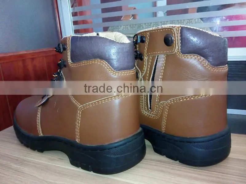 industrial cheap steel toe cap brand rubber outsole anti-slip steel toe safety shoes/boots