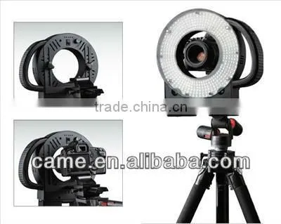 Batteries + 411 Ring LED Video Light Panel Studio Film Lighting +Free Bag