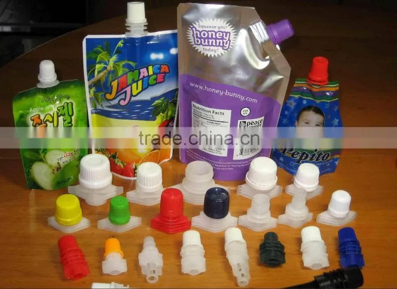 printed snack pouch for packaging stand up food bag with spout,food bag