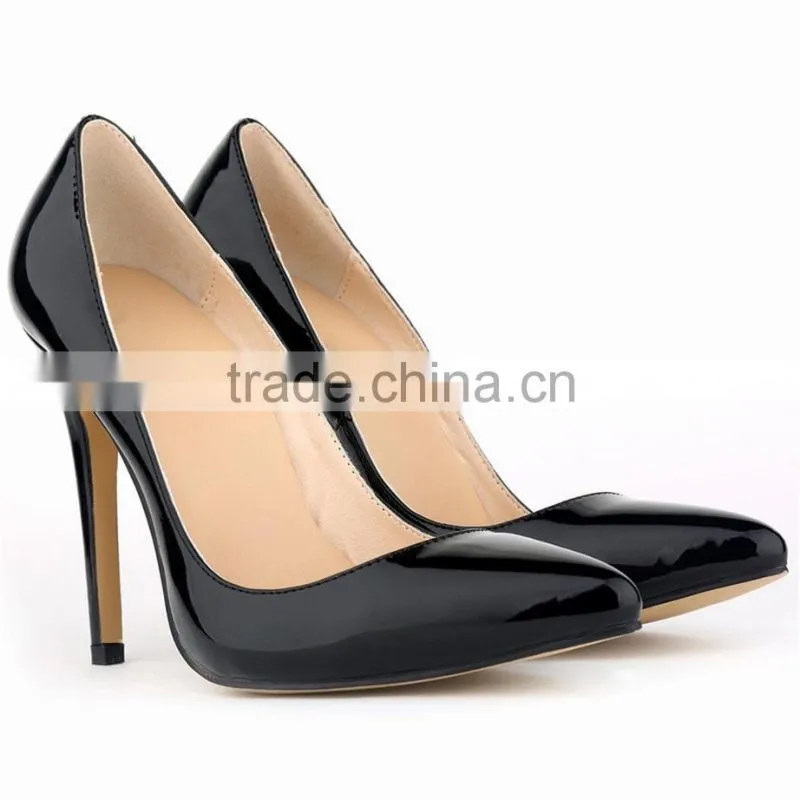 2015 Plus Size Sexy Ladies New Design Wedding Party Evening Shoes Pointed Toe High Heels Dress Shoes
