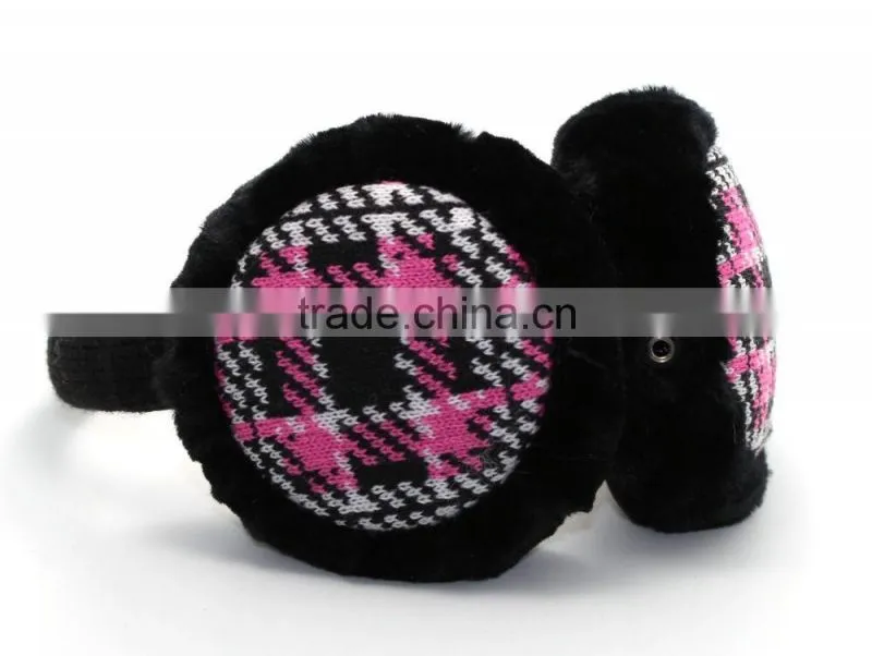 Best colorful headphone with sound clear earmuff headphone for winter