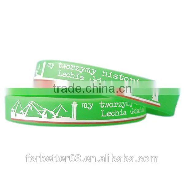 Debossed Inkfilled Bracelets| Engraved Colors Filled Bracelets