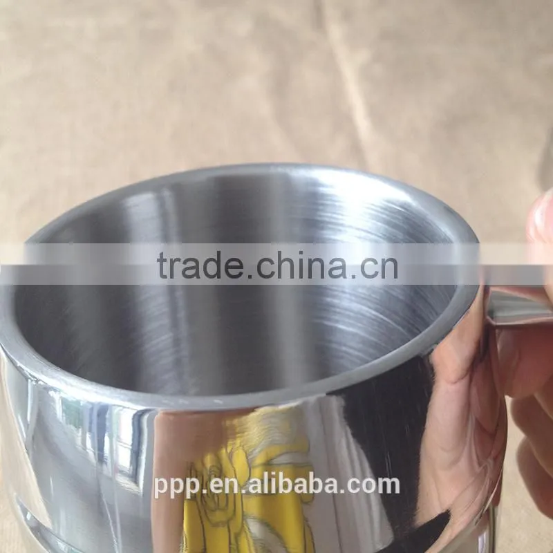 450ml 2014 Hot selling eco-friendly FDA LFGB double layer stainless steel coffee mug cup tumbler