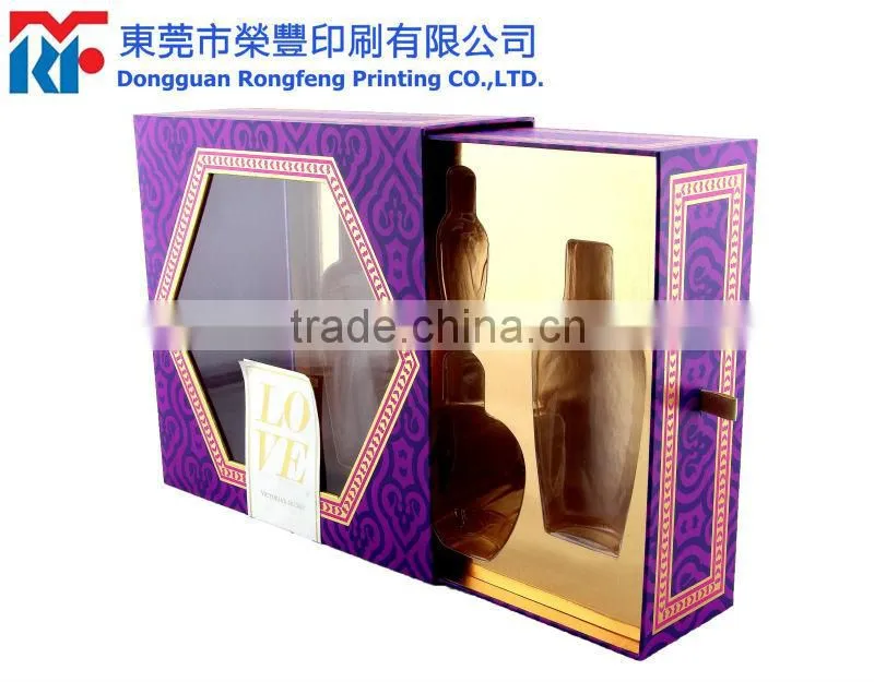 Simple design see through folding box
