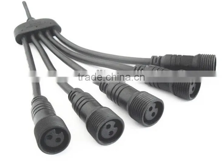 Hot Sale LLT 1 input to 5 outputs Wire Spliiter LED lights Y Connector