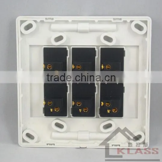 modern design south africa pc 6 gang switch IEC SABS approved