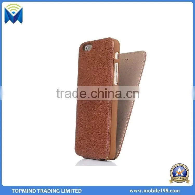 Slim Cell Phone Leather Case for iPhone 6, Ultra Thin Mobile Phone Leather Cover for iPhone 6 Plus