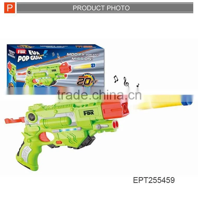 Safe air soft plastic toy gun super shooting pop gun