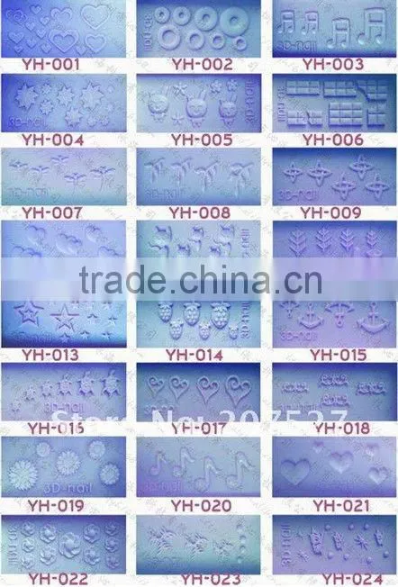 High quality!! silicon gel nail art 3D mold