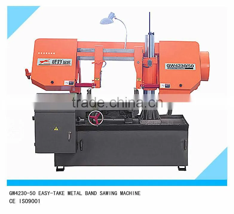 single column horizontal metal cutting band saw machine GWK4230/50 (H-330HA)