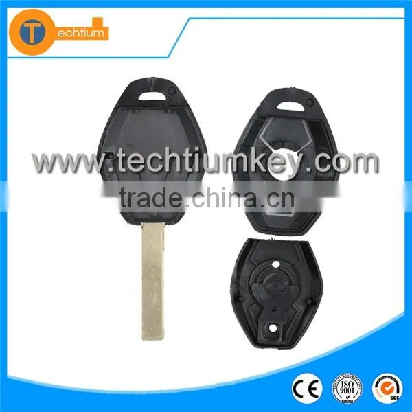 car keys cover fob blank 2 button remote key shell with 2 track blade for BMW x5 e30