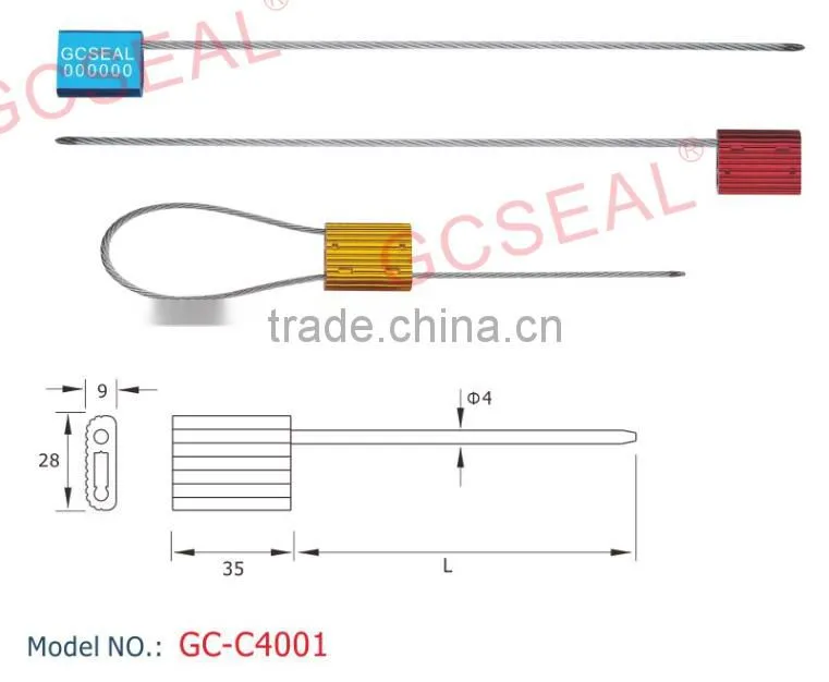 ISO 17712 Security Seal GC-C4001 with 4.0mm Diameter