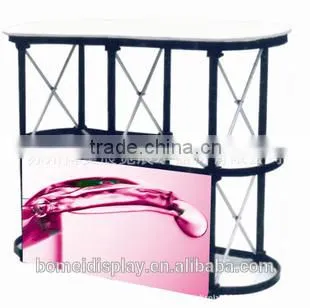 Popular trade show aluminum folding straight 2*2 pop up advertising booth