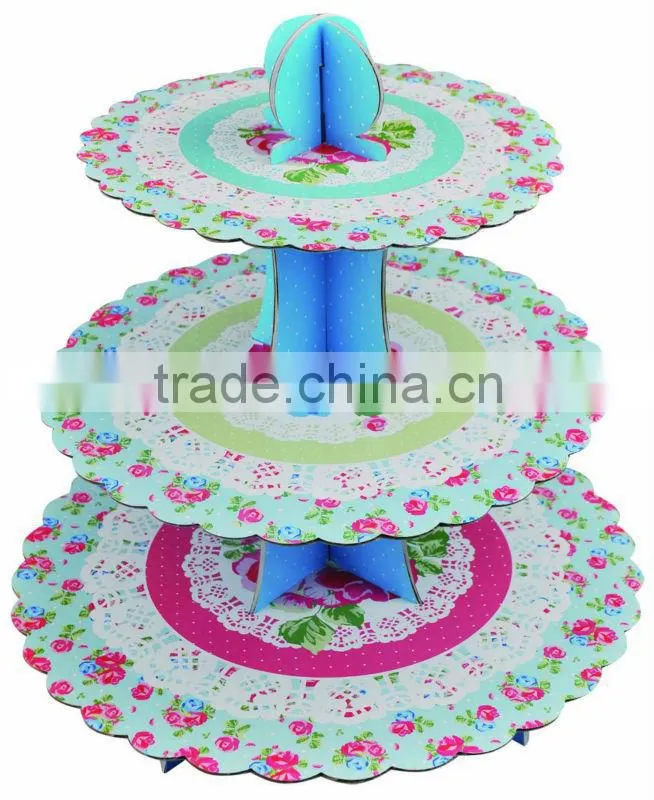 3 tire corrugated paper custom Halloween designed cardboard sandwich stand