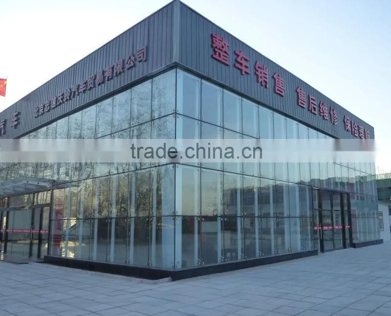 aluminum Ford blue insulating glass curtain wall