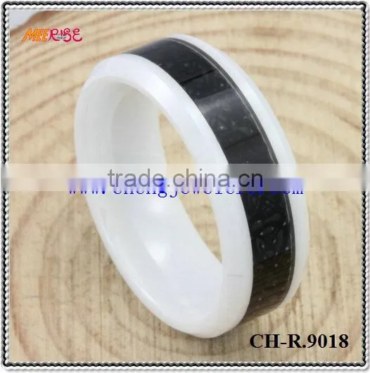 2015 alloy inlay black gold engagement ring,metal ceramic ring for engagement