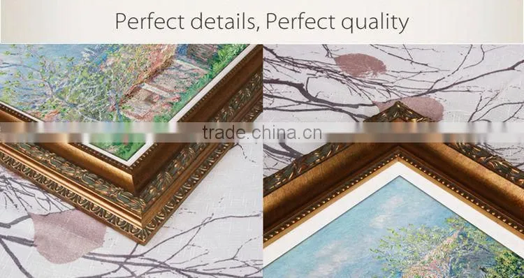 Competitive price wood framed photo wall art, print canvas art, textured canvas art