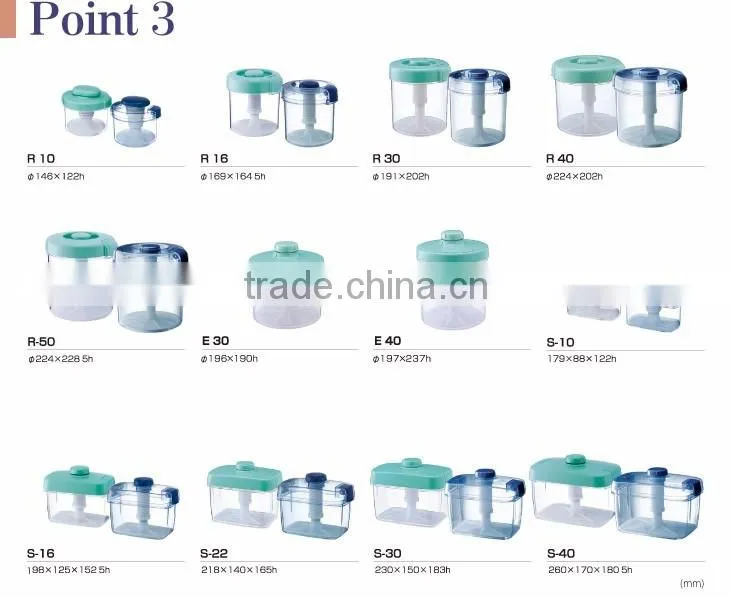 High quality and Portable plastic container food packaging pickle container at reasonable prices to make Japanese pickles