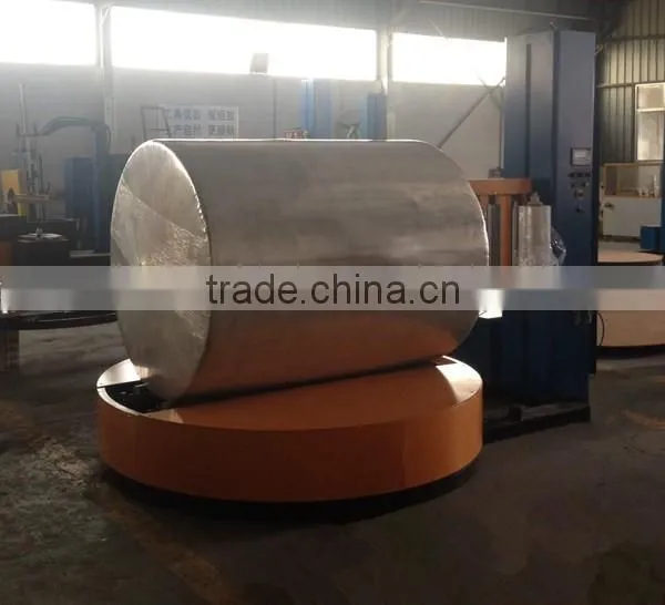 None woven roll fabric roll wrapping machine for paper mill roll
