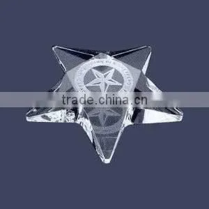 2016 New arrival funny star shaped crystal paperweight