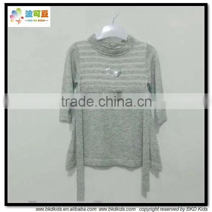 BKD 2015 new arrival baby girl knitted sweater dresses