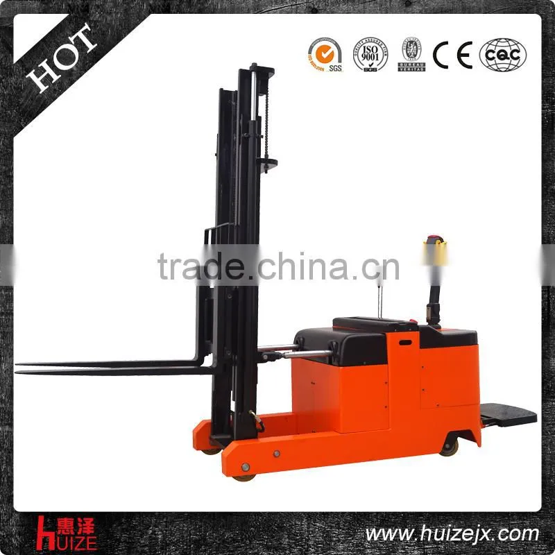 1t 1600mm narrow aisle electric reach forklift