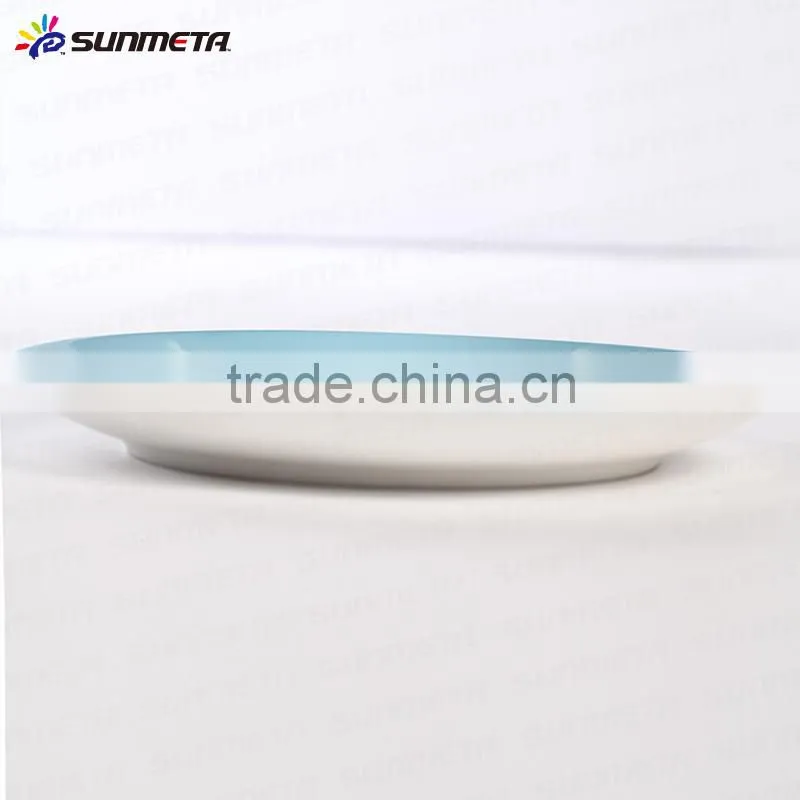 Sunmeta Plate for Printing sublimation blank ceramic plate dish plate 6inch