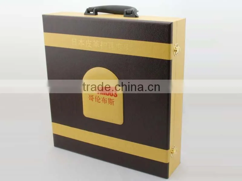 Luxury Handmade wooden gift box with EVA insert and handle