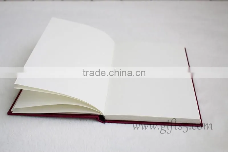 Luxury Silk Covor Wedding Guest Book with ribbon