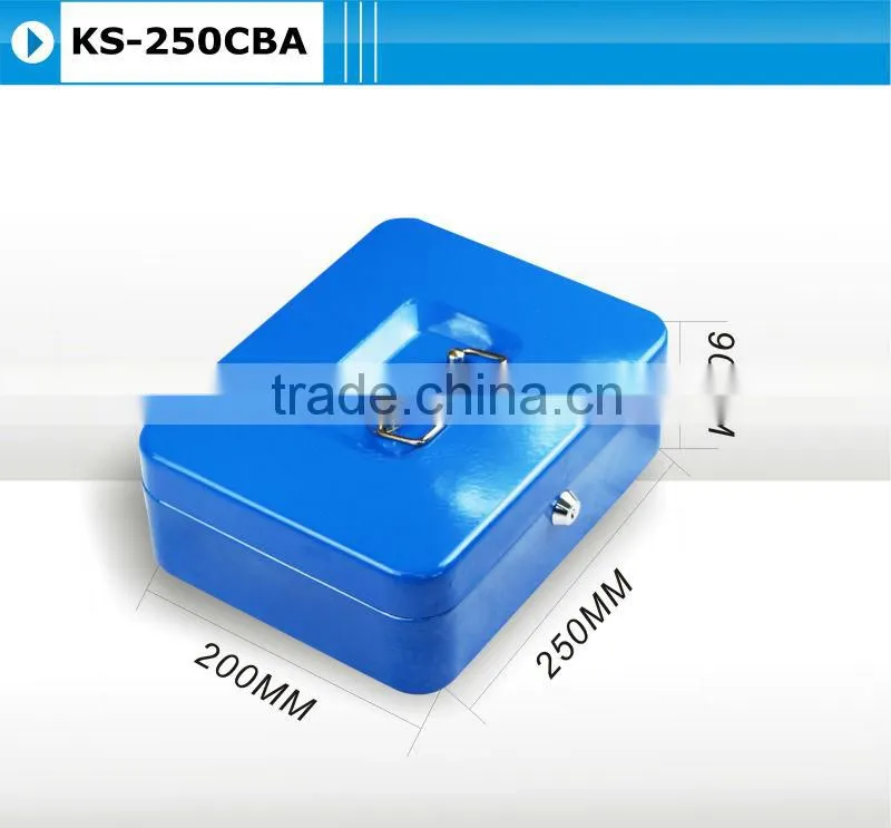 small metal key lock cash safe secutity box