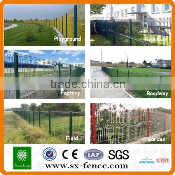 Welded 3v stainless electric fold wire mesh fence