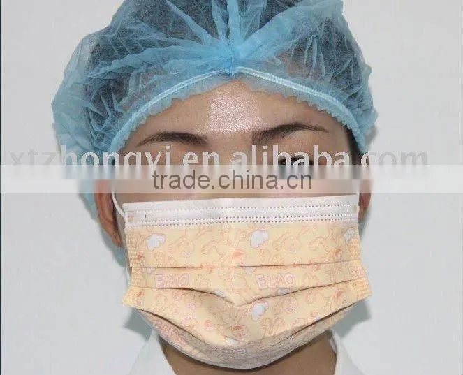 Disposable 3ply printed face mask