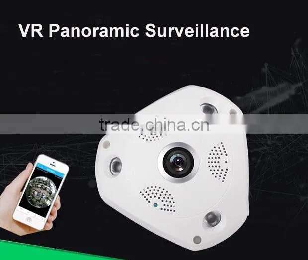 Factory whosale! 360 Degree IP fisheye Panoramic VR P2P Camera