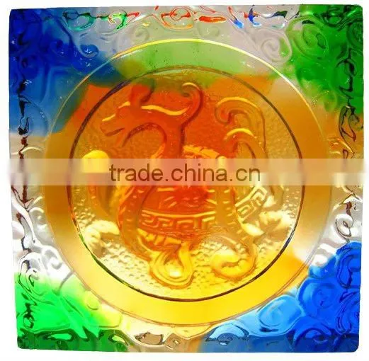building material--crystal embossed tiles--dragon wall relief--JC002