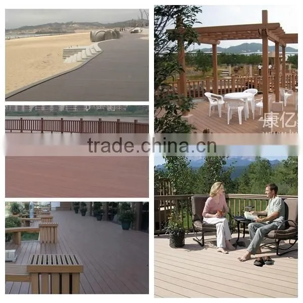 European style Wood-Plastic Composite Flooring Technics and uv resistant wpc decking