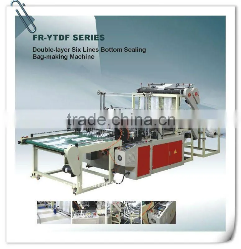 Plastic shopping bag making machine