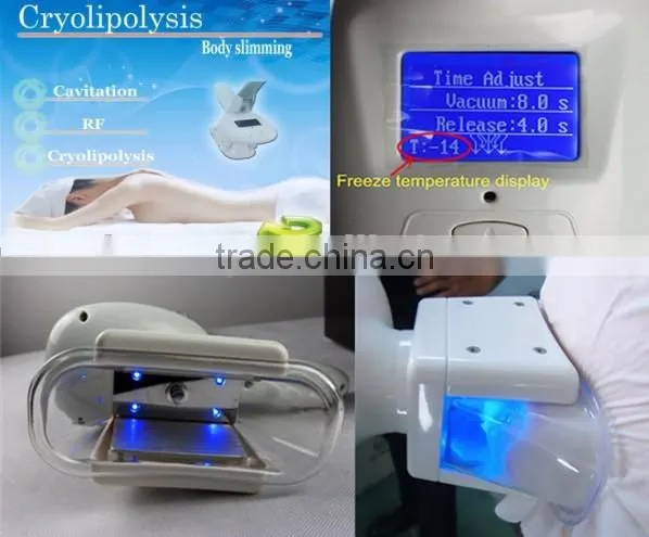 hot sale Multi-Functional&cavitation rf/ four handles cryolipolysis slim freeze belt machine