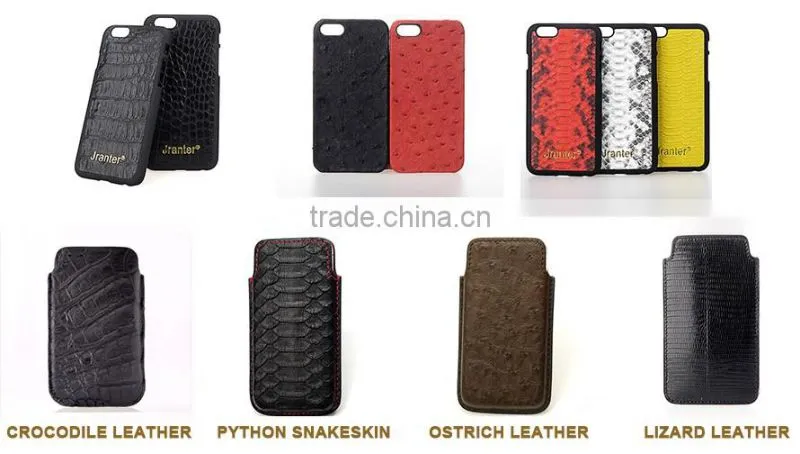 Professional Manufacturer embossed crocodile pattern leather cover for iphone 7 case