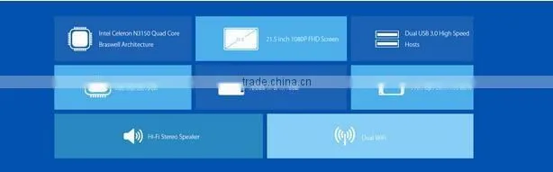 Teclast X22 Air 21.5 inch All In One PC 21.5 inch LED Screen Intel Celeron N3150 Quad Core 1.6GHz 4GB RAM 128GB SSD DOS